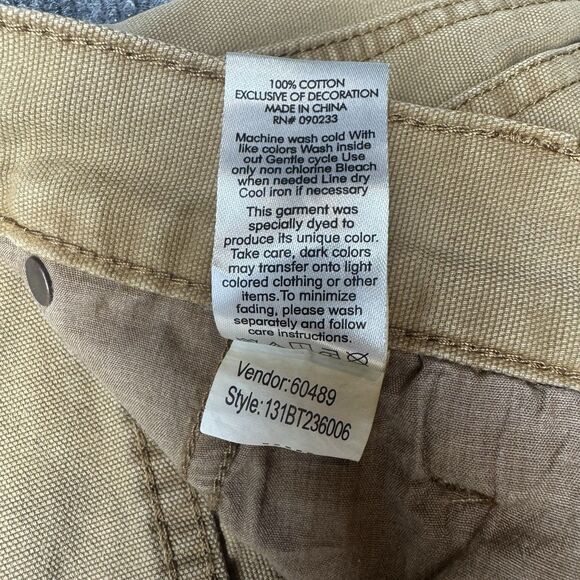 PacSun Baggy Khaki Carpenter Brown Pants 30x30 1980 - Picture 6 of 9